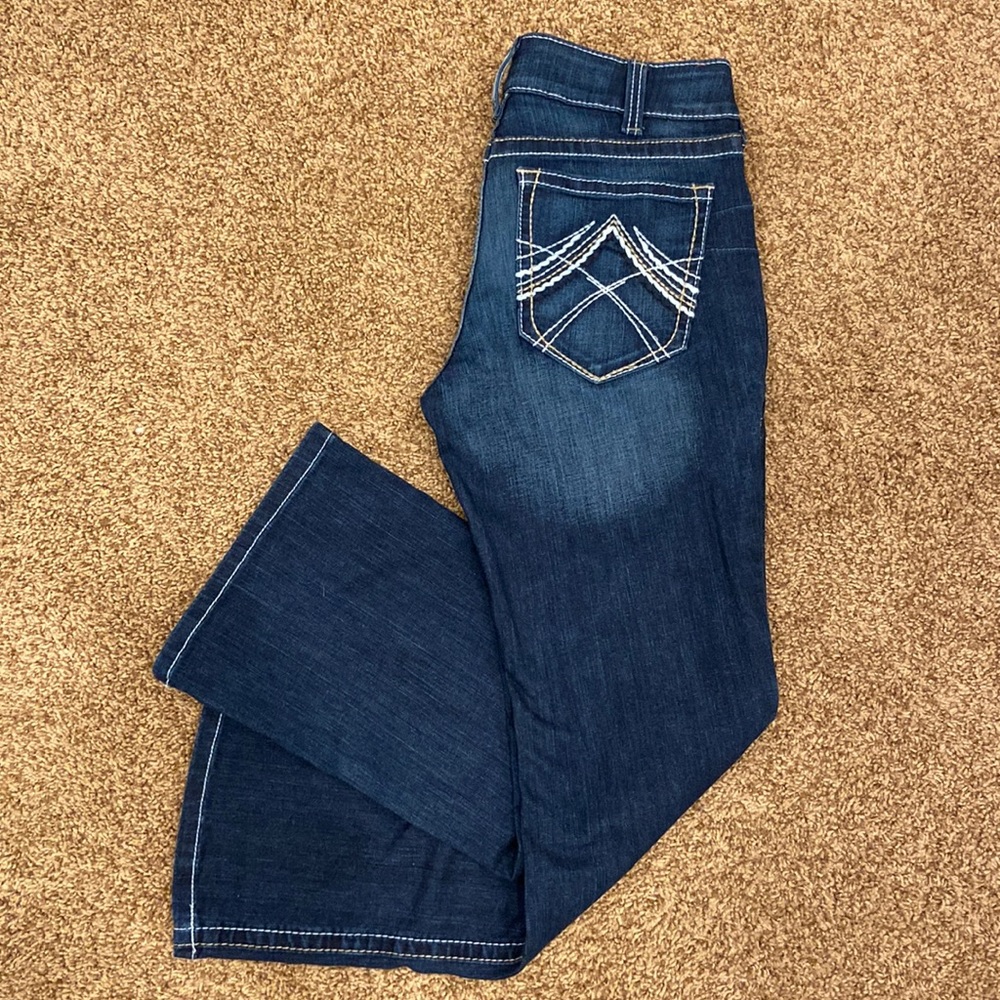 Ariat REAL Dark-wash Denim Bootcut Jeans sz 30s